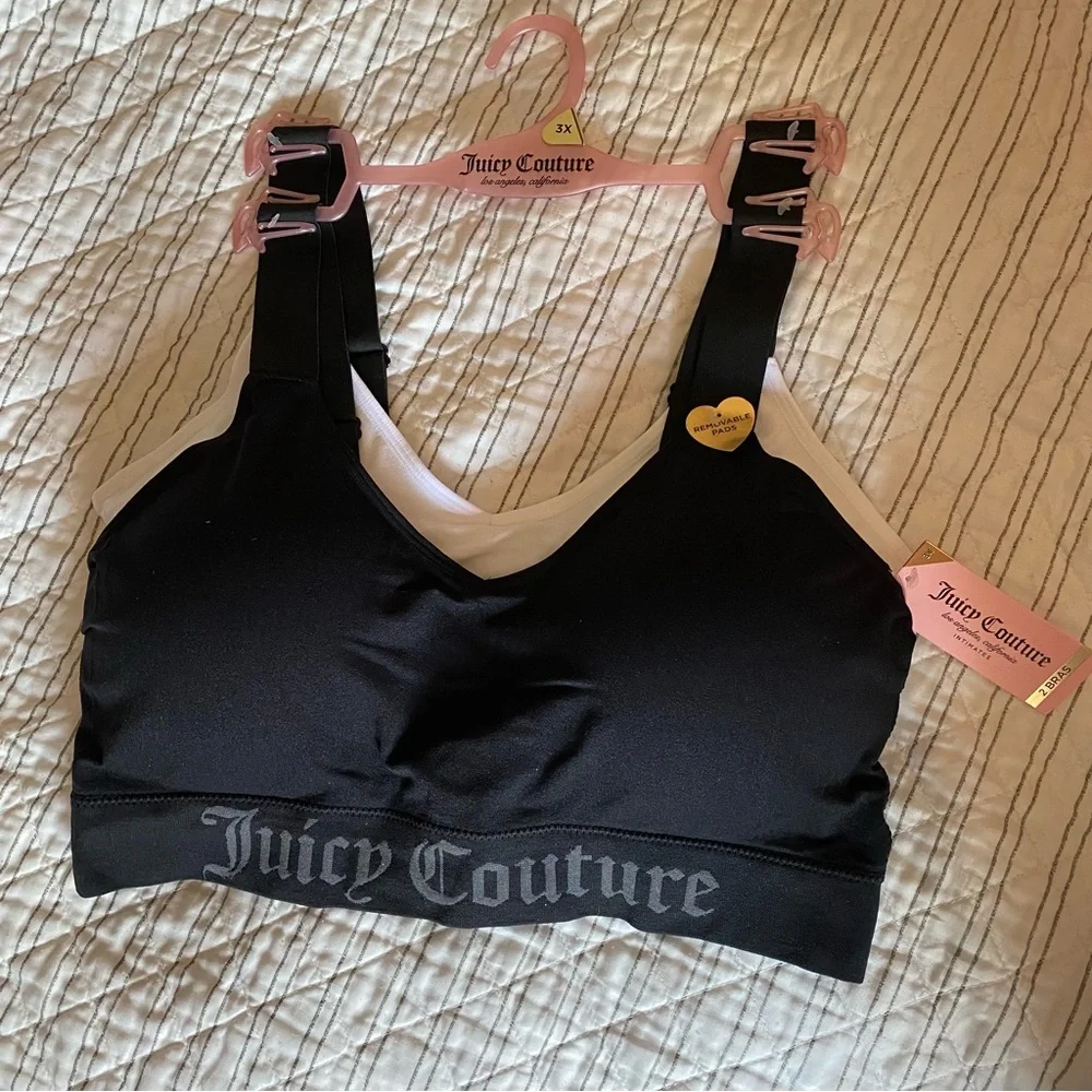 NWT ✨ Juicy Couture 2 pieces sport bras 3X - Picture 5 of 9